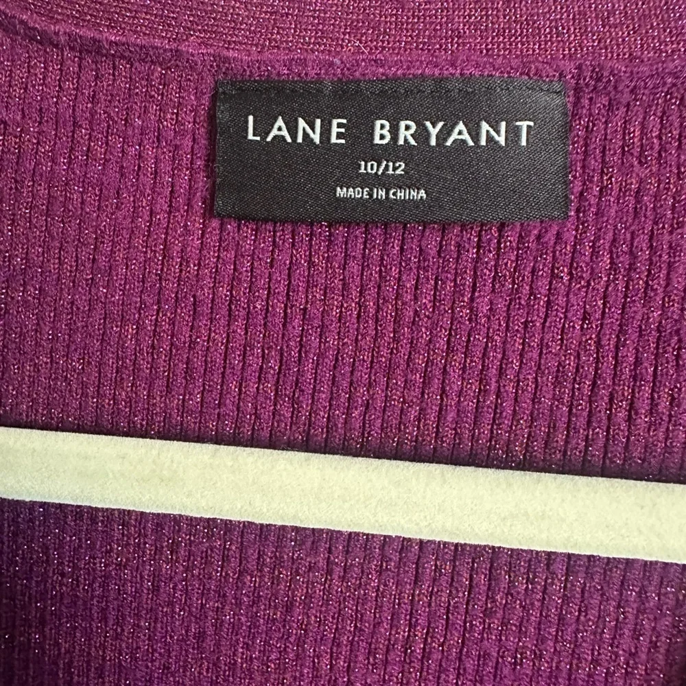 Lane Bryant Purple Sweater cardigan size 10/12
